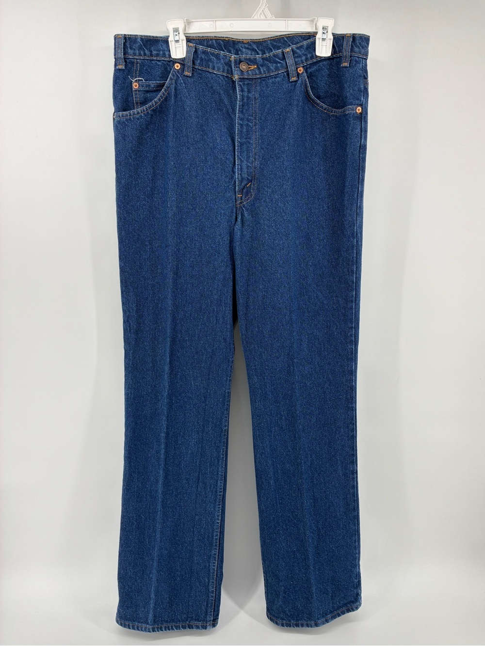 SIZE 38/34 Vintage Levi's 617 Orange Tab ‘87 Men's Dark Blue Straight Jeans
